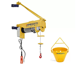 Guincho de coluna 200kg com balde Menegotti ref Mgc 200